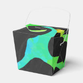 Koe, zwart en regenboog afdrukken bedankdoosjes (Voorkant Zijde)