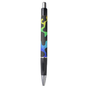 Koe, zwart en regenboog afdrukken pen