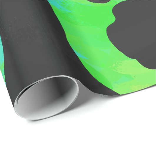 Koe zwart en regenboogschenken cadeaupapier (Rol Hoek)