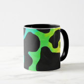 Koe zwart en regenboogschenken mok (Voorkant rechts)