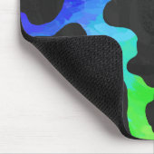 Koe zwart en regenboogschenken muismat (Hoek)