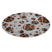 Koe zwart-Oranje poladot afdrukken Snijplank (Hoek)