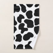 Koe zwart-wit afdrukken Robuust Boerderij Bad Handdoek (Handdoek)