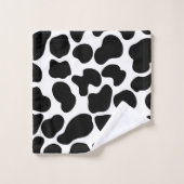 Koe zwart-wit afdrukken Robuust Boerderij Bad Handdoek (Wasdoekje)