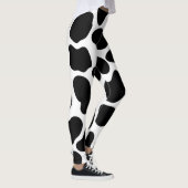 Koe zwart-wit afdrukken Robuust Boerderij Leggings (Rechts)