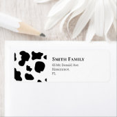 Koe Zwart-wit Etiket (Insitu)