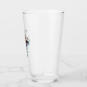 Koe Zwart Wit Halloween Heks Glas (Links)