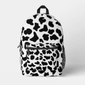 Koe Zwart-wit Koeienhuid Texturen Bedrukte Rugzak (Voorkant)