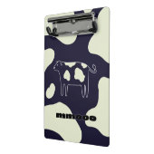 Koe zwart-wit mini klembord (Angled2)