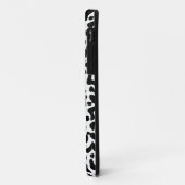 Koe zwart wit monogram Case-Mate iPhone case (Achterkant/links)