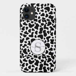 Koe zwart wit monogram Case-Mate iPhone case