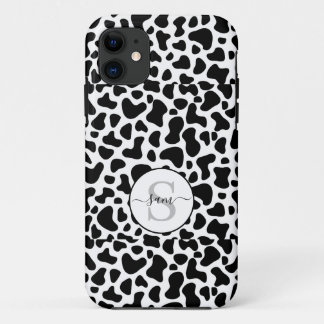 Koe zwart wit monogram Case-Mate iPhone case