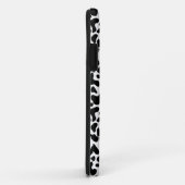 Koe zwart wit monogram Case-Mate iPhone case (Achterkant/rechts)