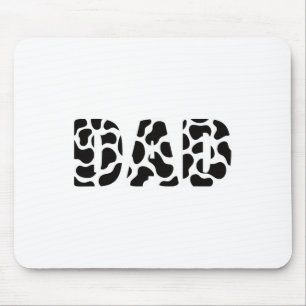 Koe zwart-wit pa afdrukken Cowboy Animal Pattern F Muismat