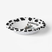 Koe Zwart-wit Papieren Kommen (Gebogen)