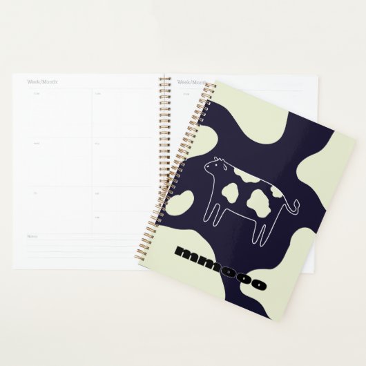 Koe zwart-wit planner (Display)