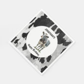 Koe Zwart-wit Servet (Hoek)