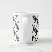 Koe zwart-wit Silhouette Grote Koffiekop (Achterkant)