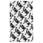 Koe zwart-wit Silhouette Klein Cadeauzakje (Achterkant)