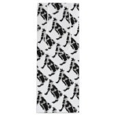 Koe zwart-wit Silhouette Wijn Cadeautas (Voorkant)