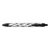 Koe zwart-wit Silhouette Zwarte Inkt Pen (Achterkant)