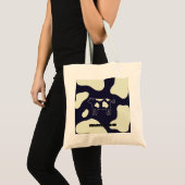 Koe zwart-wit tote bag (Voorkant (product))