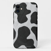 Koe zwart-witafdrukken Case-Mate iPhone case (Achterkant)