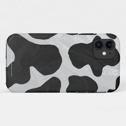 Koe zwart-witafdrukken Case-Mate iPhone case (Achterkant (horizontaal))