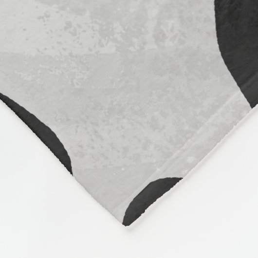 Koe zwart-witafdrukken fleece deken (Hoek)