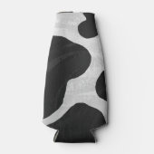 Koe zwart-witafdrukken flesjeskoeler (Voorkant)