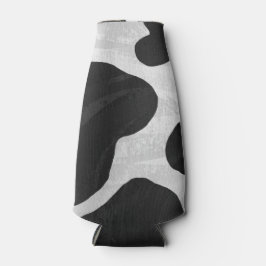 Koe zwart-witafdrukken flesjeskoeler