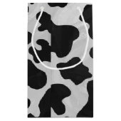 Koe zwart-witafdrukken klein cadeauzakje (Achterkant)