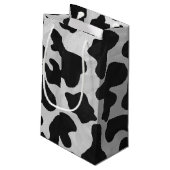 Koe zwart-witafdrukken klein cadeauzakje (Achterkant Gekanteld)