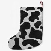 Koe zwart-witafdrukken kleine kerstsok (Achterkant)