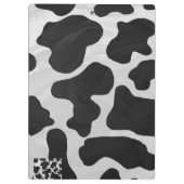 Koe zwart-witafdrukken klembord (Achterkant)