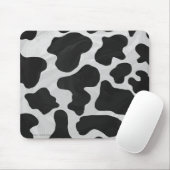 Koe zwart-witafdrukken muismat (Met muis)