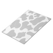 Koe zwart-witafdrukken notitieblok (Schuin)