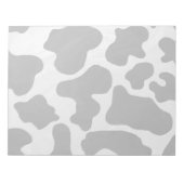 Koe zwart-witafdrukken notitieblok (Voorkant)