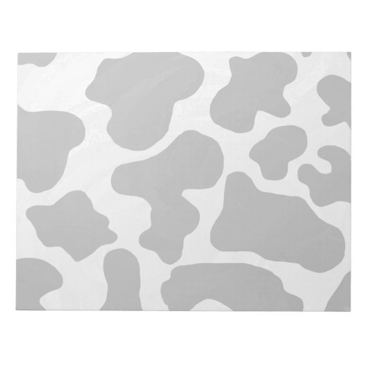 Koe zwart-witafdrukken notitieblok (Voorkant)