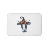 Koe zwarte witte halloween witch badmat (Voorkant)