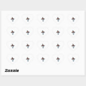 Koe zwarte witte halloween witch hart sticker (Vel)