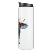 Koe zwarte witte halloween witch thermosbeker (Geroteerd rechts)