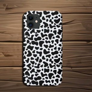 Koe zwarte witte pleister Case-Mate iPhone case