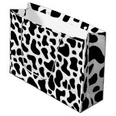 Koe zwarte witte pleisters groot cadeauzakje (Voorkant Gekanteld)