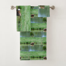 Koe zwemt in een hond