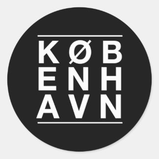 Koebenhavn door Kopenhagen Denemarken Ronde Sticker