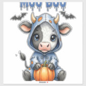 Koeboe Halloween Koe Sticker (Vel)