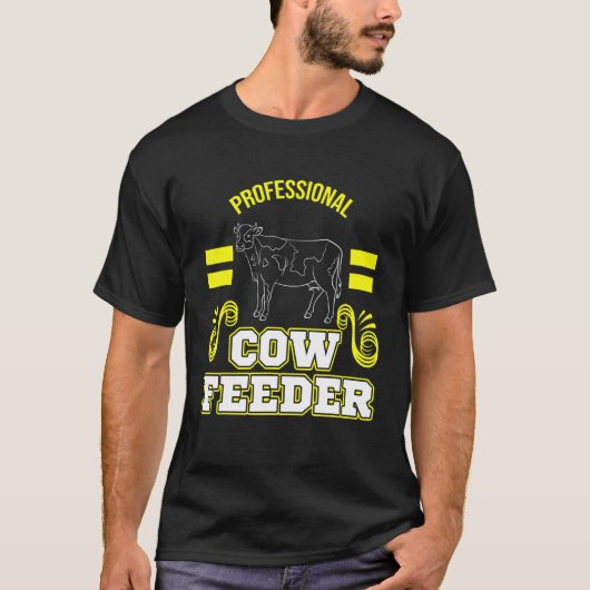 Koeboerderij  Professionele Koevoeder T-shirt (Voorkant)