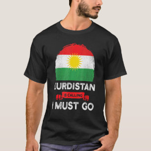 Koeerdistan roept, ik moet gaan Koerdisch erfgoed T-shirt