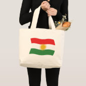 Koefoerdistan Vlag Boodschappentas Grote Tote Bag (Voorkant (product))